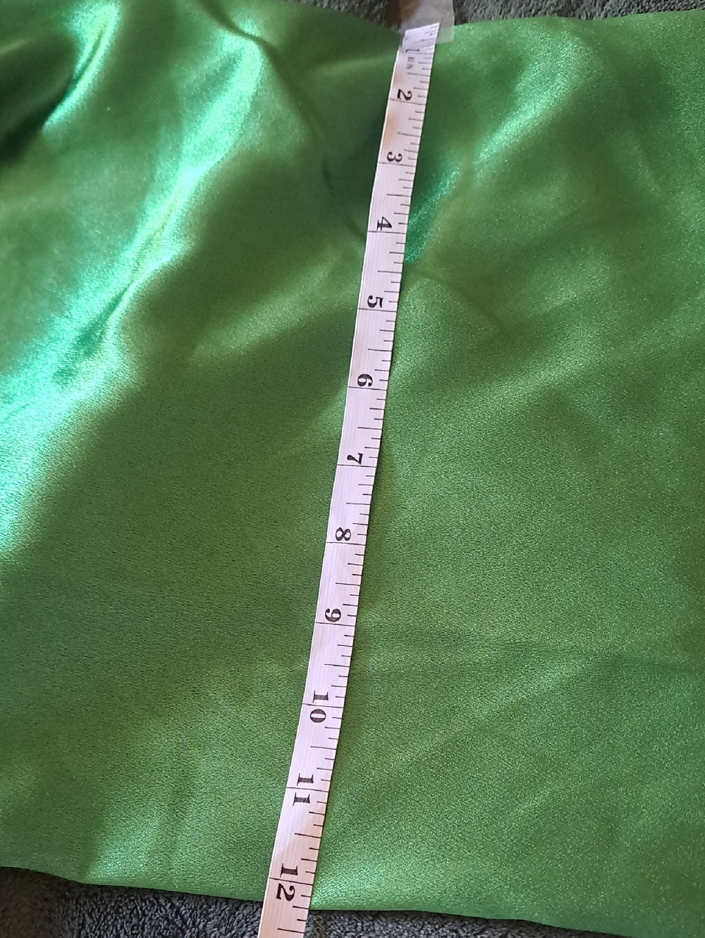 Satin Emerald Green Wide-Leg Cargo Jumpsuit Pants. - Picture 11 of 11